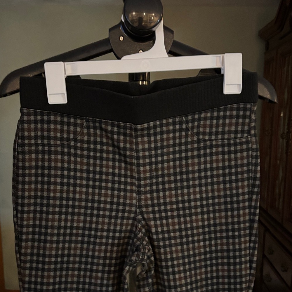 NOBO Women's Checkered Pants - Black and Brown
